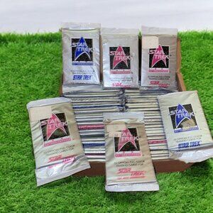 Lot of 80+ 1991 Star Trek 25th Anniversary Trading Cards Sealed Booster Packs